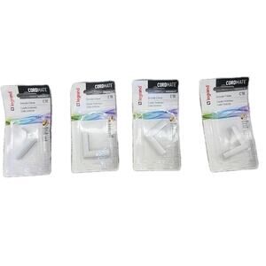 Legrand Wiremold CordMate Cord Cover Outside Elbow White C18 Lot of 4 [132]